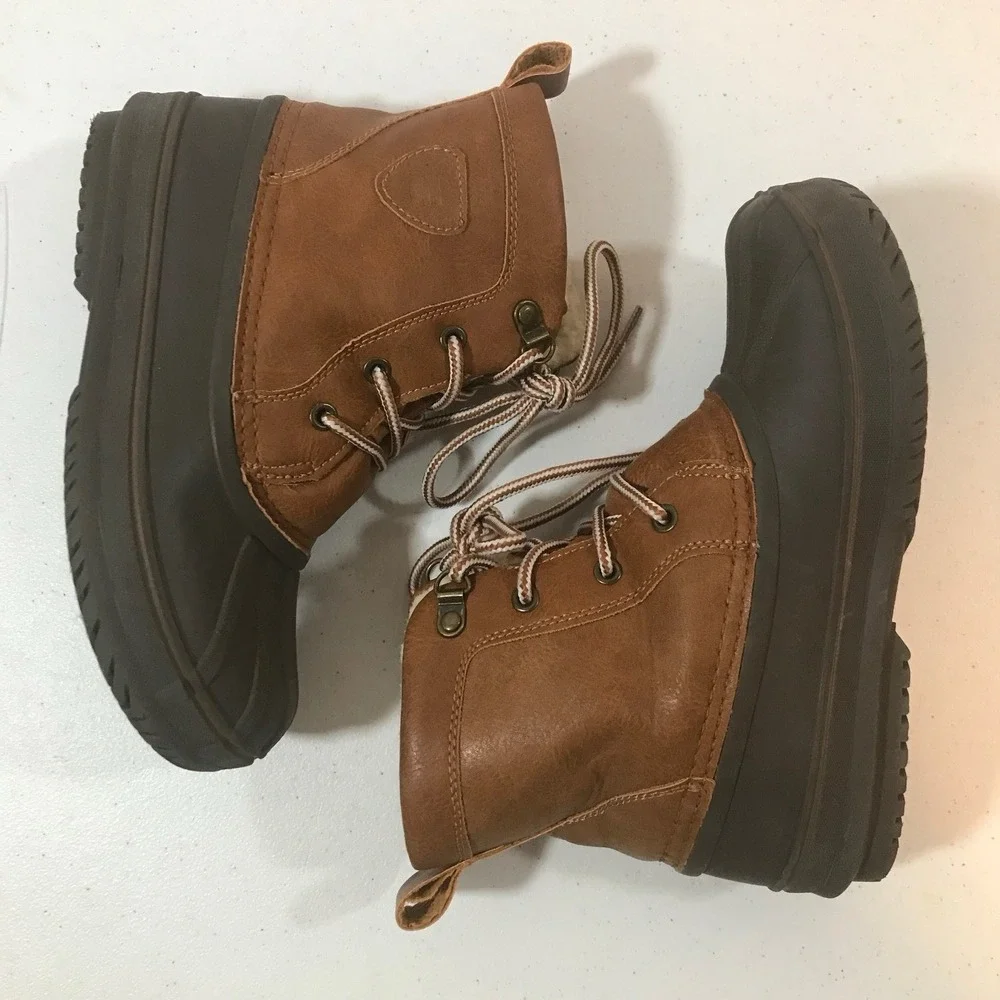 London Fog Warrington Snow  Youth Boys Size 3 M Casual Boots CL30613Y